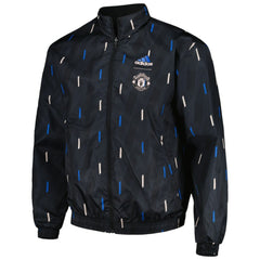 Manchester United 2022/23 On-Field Team Logo Anthem Reversible Full-Zip Jacket Discount - Black 