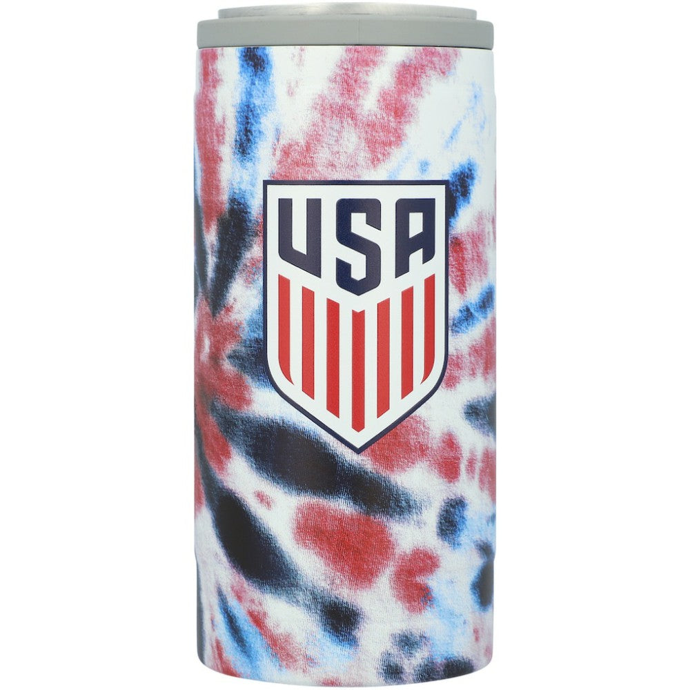 USMNT 12oz. Tie Dye Slim Can Cooler 