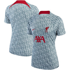 Liverpool Women's 2022/23 Pre-Match Raglan Performance Top Discount - Gray 