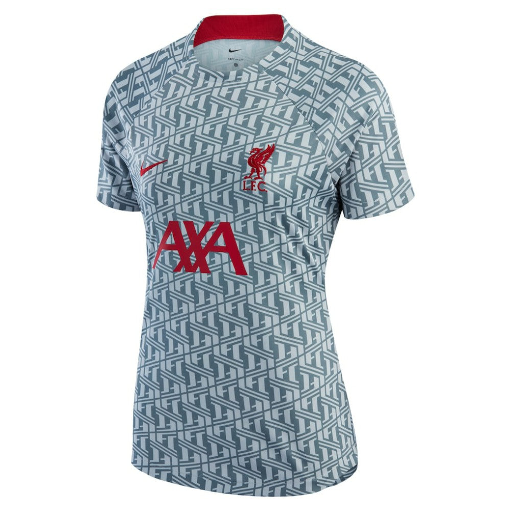 Liverpool Women's 2022/23 Pre-Match Raglan Performance Top Discount - Gray 