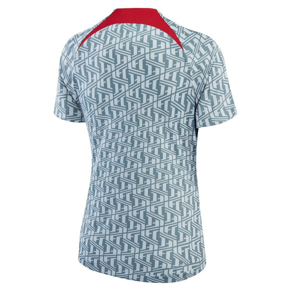 Liverpool Women's 2022/23 Pre-Match Raglan Performance Top Discount - Gray 