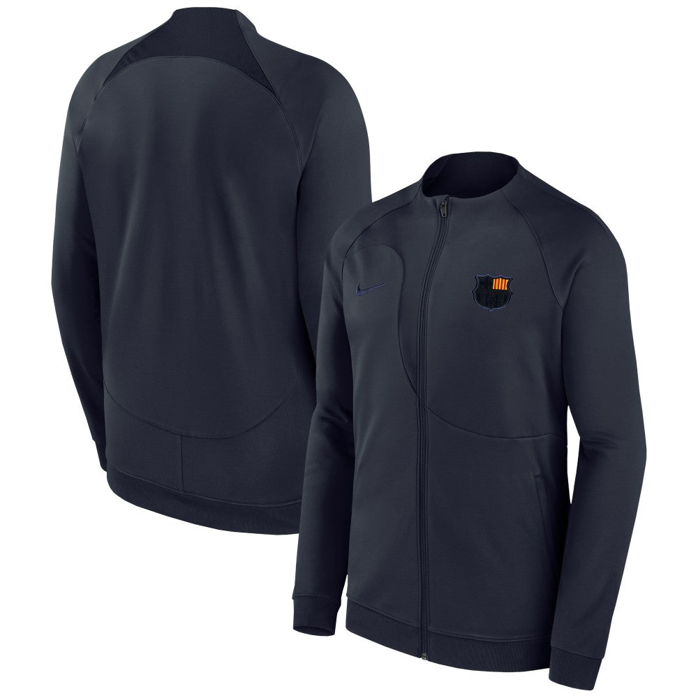 Barcelona Youth Academy Pro Anthem Raglan Performance Full-Zip Jacket on sale - Navy 