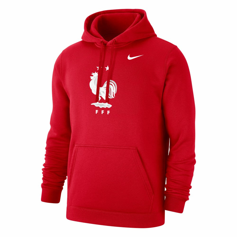 France National Team Club Primary Pullover Hoodie for sale - Red 