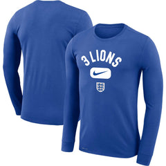 England National Team Lockup Legend Performance Long Sleeve T-Shirt for sale - Royal 