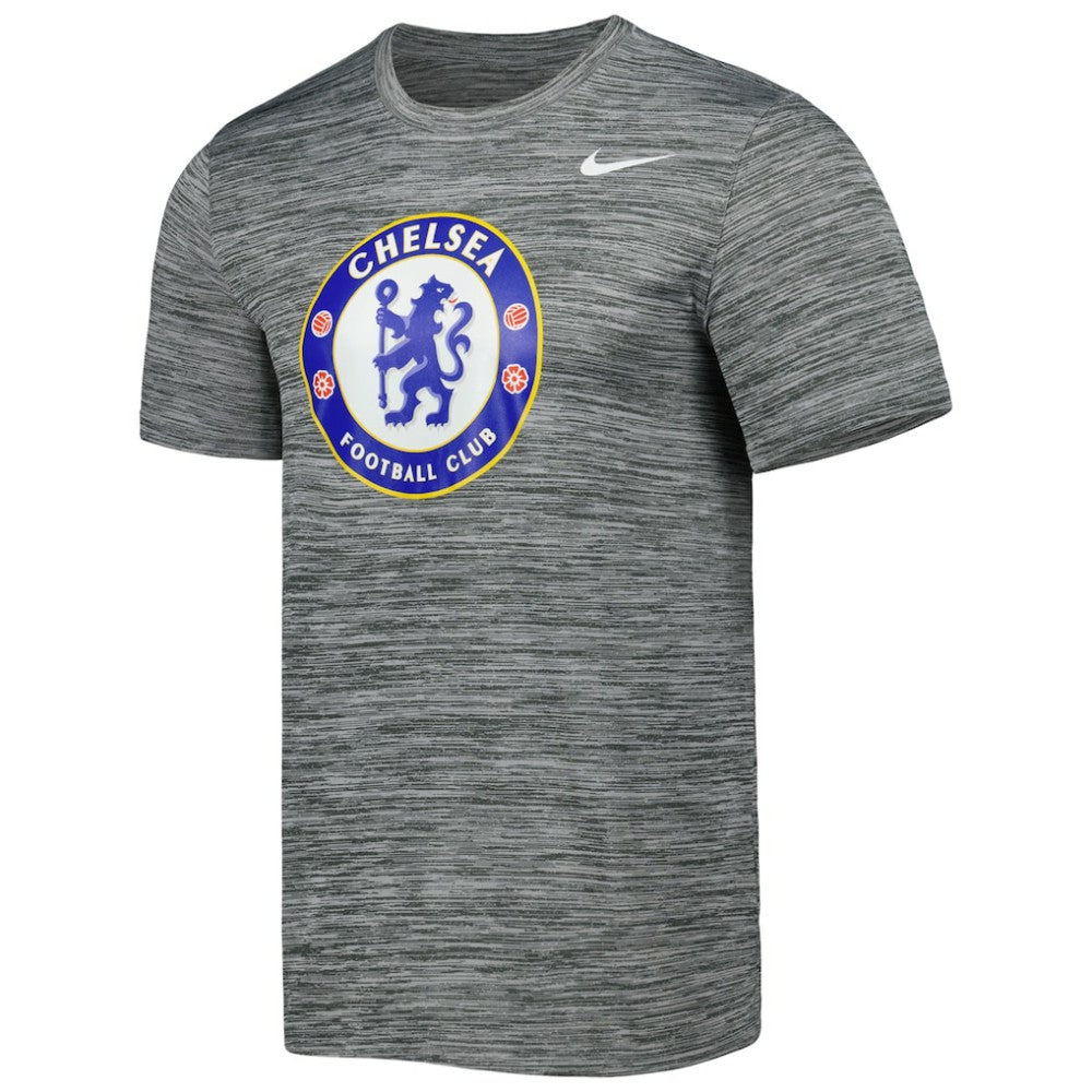 Chelsea Primary Logo Velocity Legend Performance T-Shirt on sale - Heather Gray 