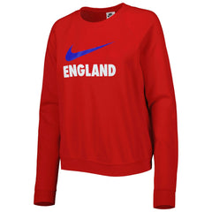 England National Team Women's Lockup Varsity Tri-Blend Raglan Pullover Sweatshirt for sale - Red 