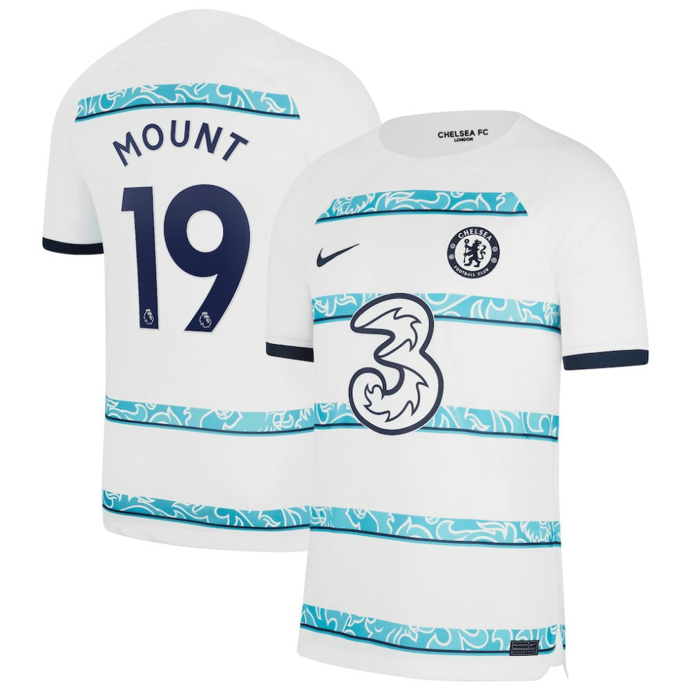 Mason Mount Chelsea 2022/23 Away Breathe Stadium Replica Player Jersey Discount - White 