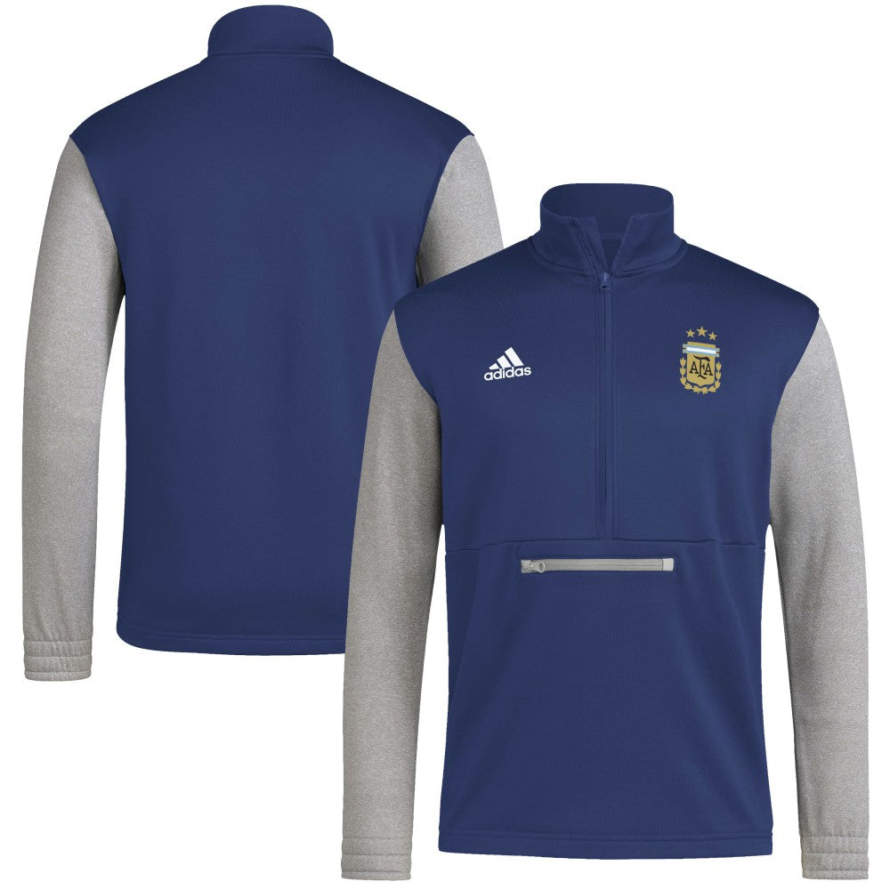 Argentina National Team Crest Long Sleeve Half-Zip Top for sale - Navy 