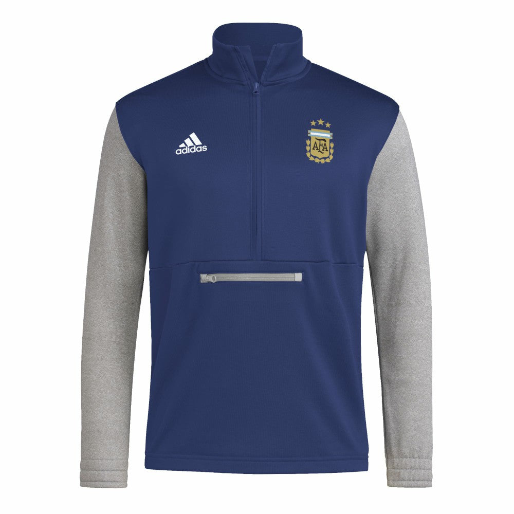 Argentina National Team Crest Long Sleeve Half-Zip Top for sale - Navy 