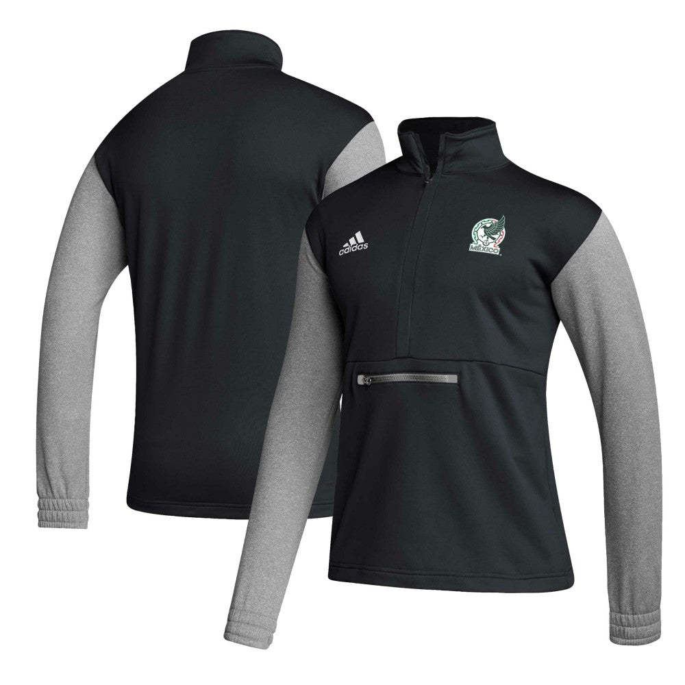 Mexico National Team Crest Long Sleeve Half-Zip Top for sale - Black 
