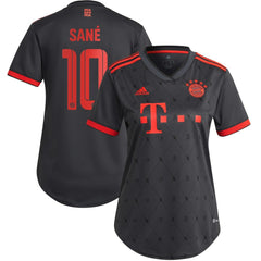 Leroy Sané Bayern Munich Women's 2022/23 Third Replica Player Jersey on sale - Charcoal 