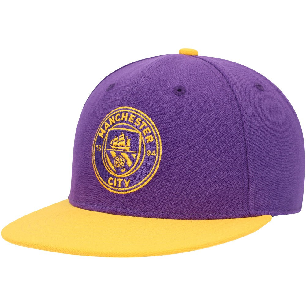 Manchester City America's Game Fitted Hat Discount - Purple/Yellow 