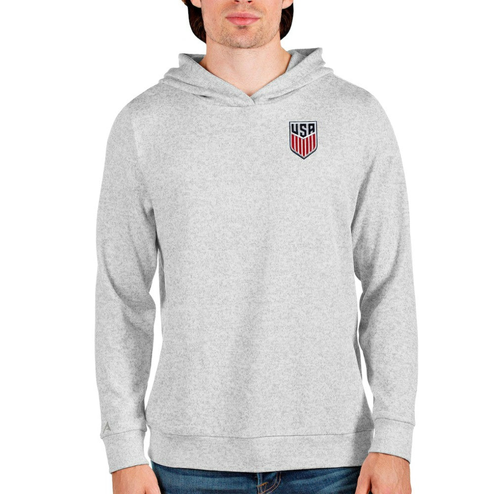 USMNT Antigua Absolute Pullover Hoodie for sale - Gray 