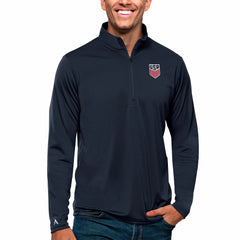 USMNT Antigua Tribute Quarter-Zip Pullover Top for sale - Navy 