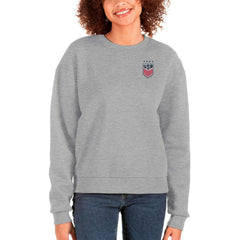 USWNT Antigua Women's Victory Crewneck Pullover Sweatshirt on sale - Gray 