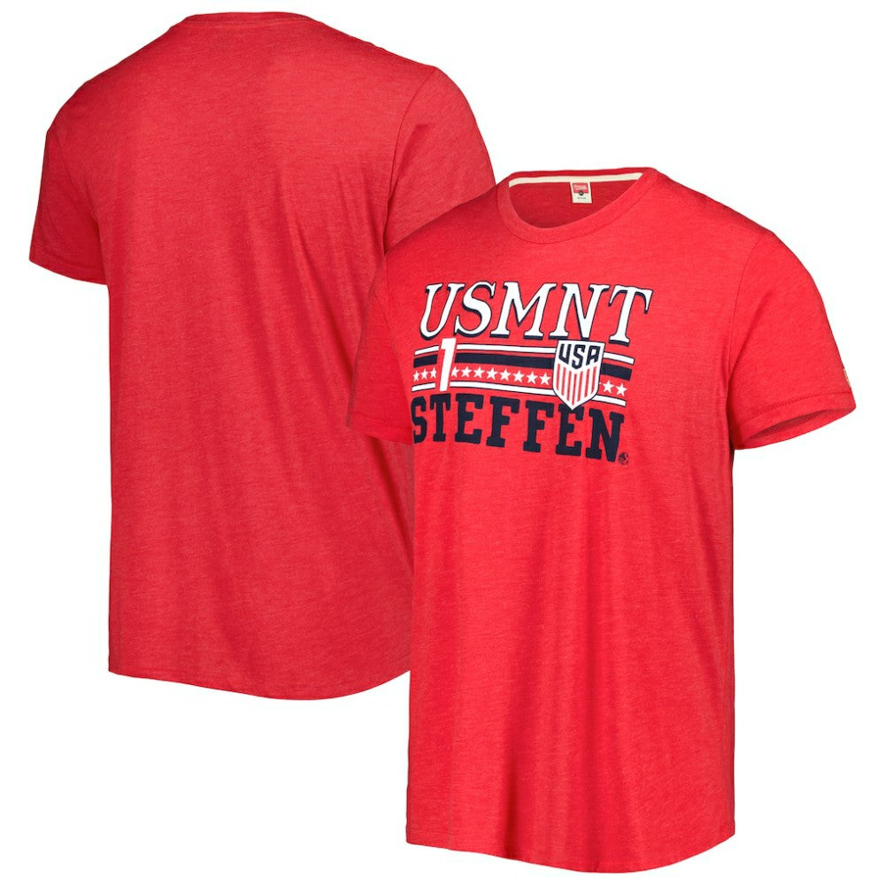 Zack Steffen USMNT Homage Jersey Tri-Blend T-Shirt on sale - Red 