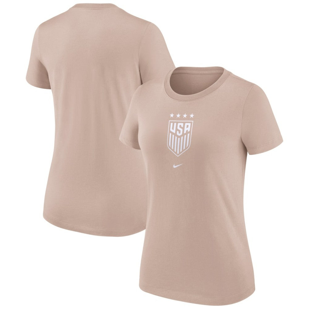 USWNT Women's Crest T-Shirt on sale - Tan 