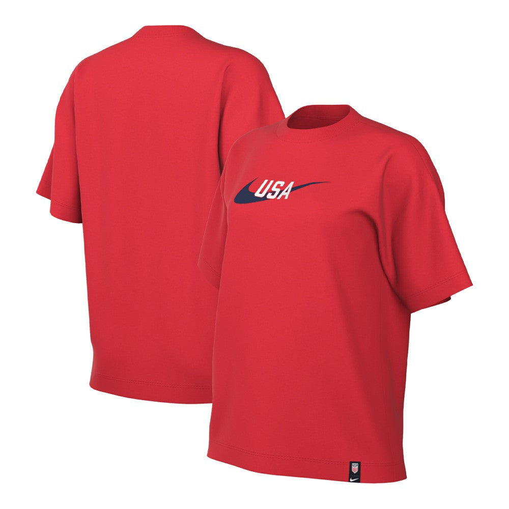 USMNT Women's Swoosh T-Shirt for sale - Red 