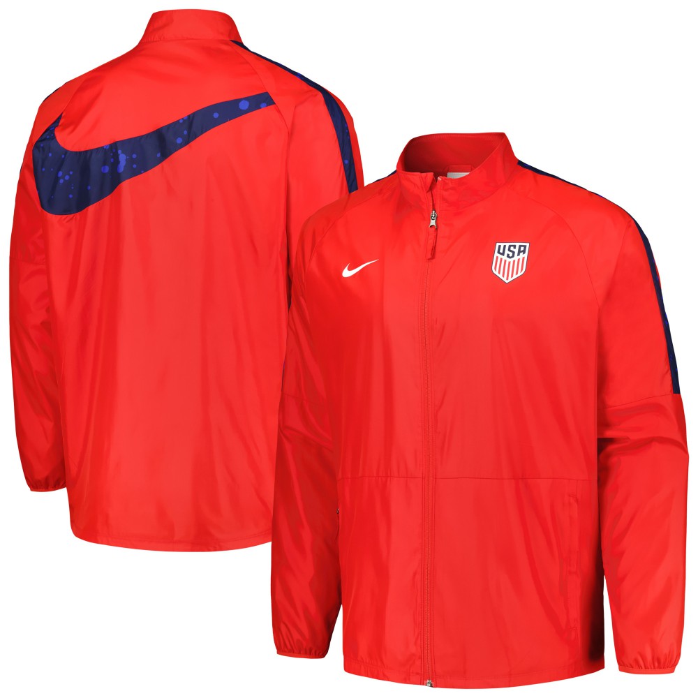USMNT 2023 Academy AWF Raglan Full-Zip Jacket for sale - Red 