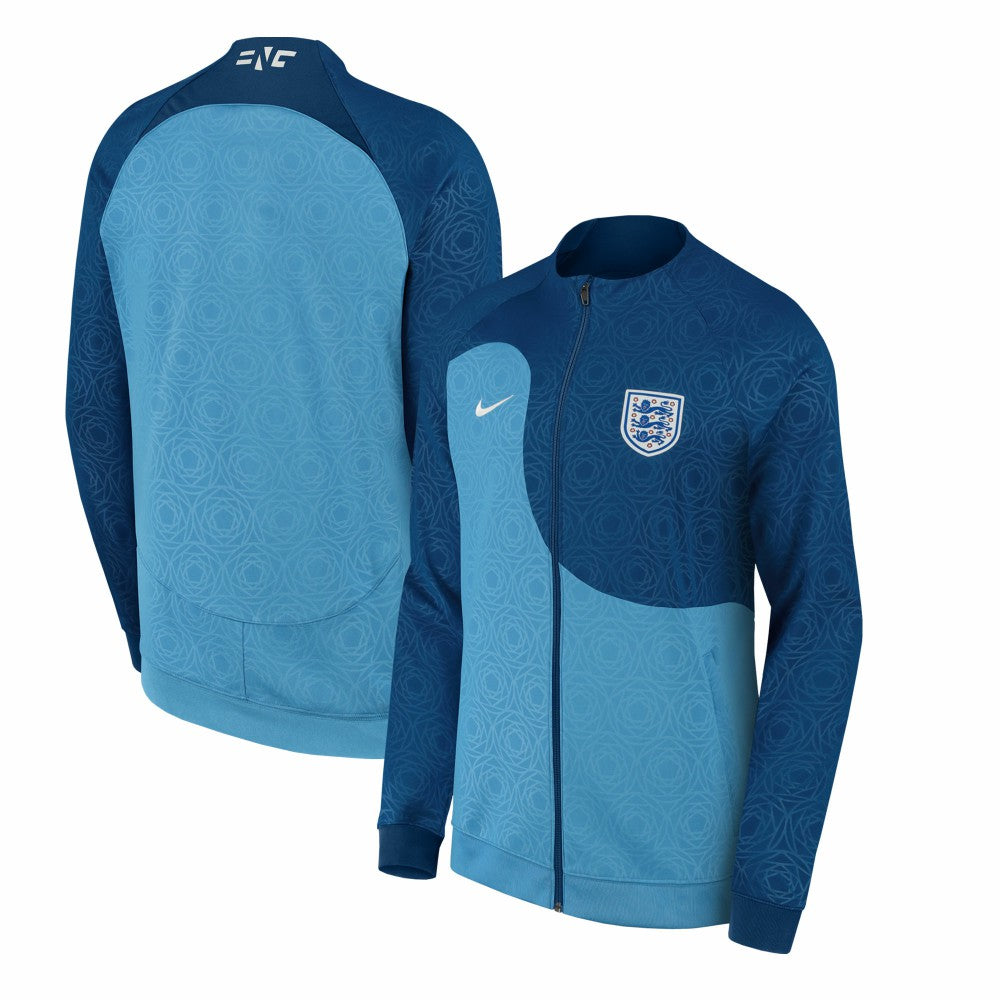 England Women's National Team Men's 2003 Academy Pro Anthem Raglan Performance Full-Zip Jacket for sale - Blue 