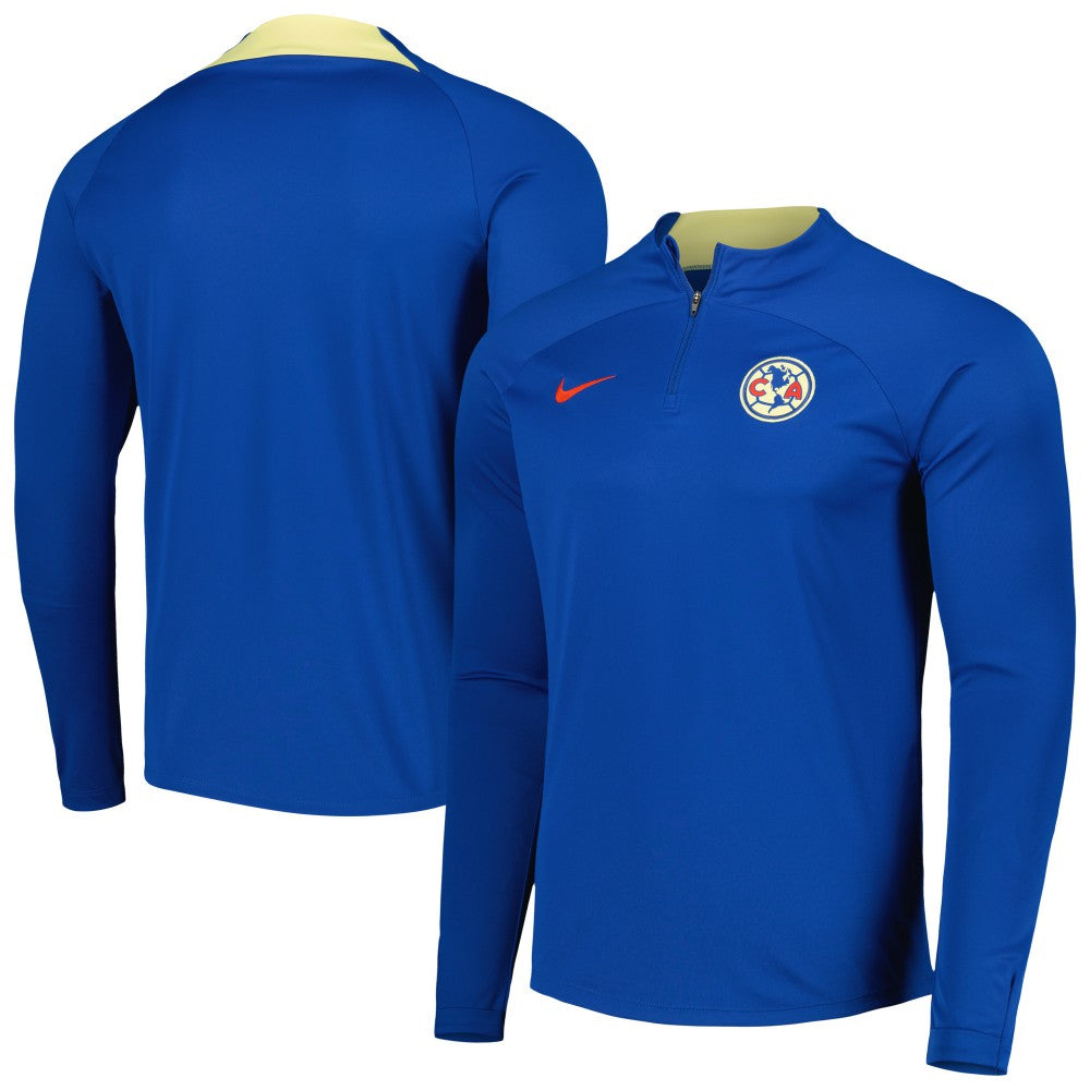 Club America Academy Pro Drill Raglan Quarter-Zip Top Discount - Blue 