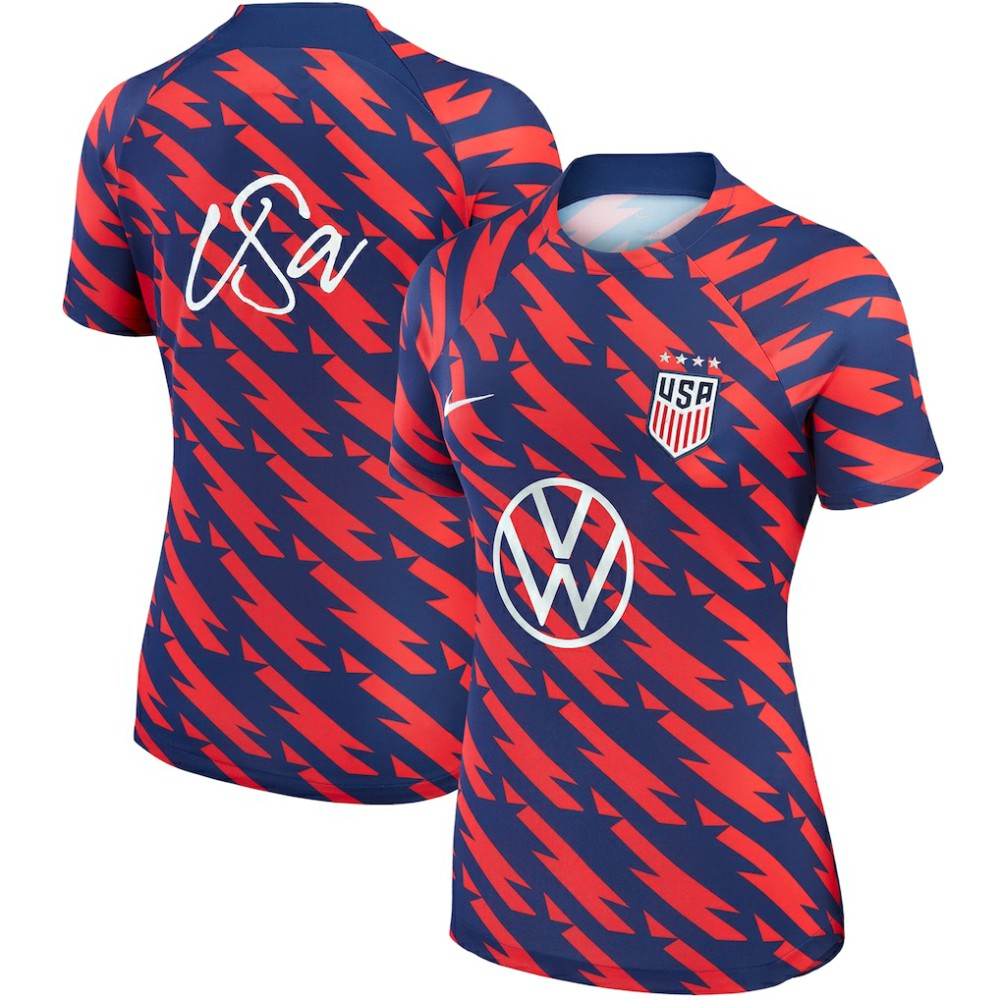 USWNT Women's 2023 Strike Drill Pre-Match Top on sale - Navy 
