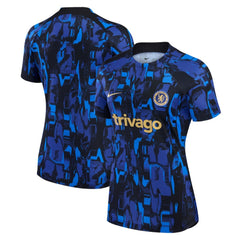 Chelsea Women's 2023/24 Home Academy Pro Pre-Match Top Discount - Blue 