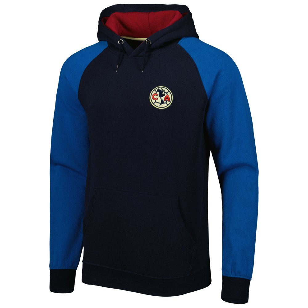 Club America Pride Raglan Pullover Hoodie Discount - Navy/Blue 