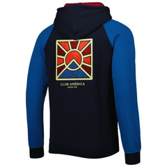 Club America Pride Raglan Pullover Hoodie Discount - Navy/Blue 