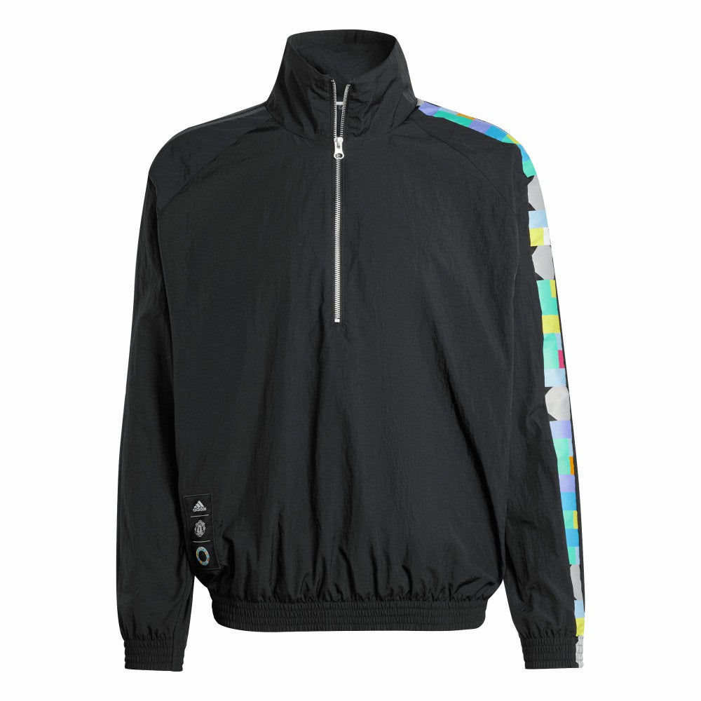 Peter Saville x Manchester United Half-Zip Pullover Jacket – Black 