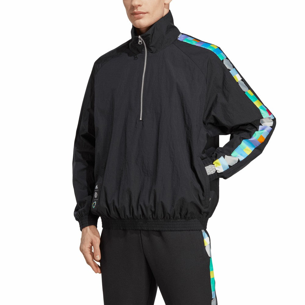 Peter Saville x Manchester United Half-Zip Pullover Jacket – Black 