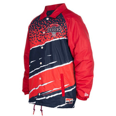 USMNT 5th & Ocean by New Era Throwback Coaches Raglan Full-Snap Jacket for sale - Navy 