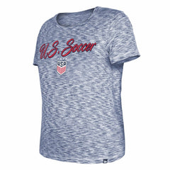 USWNT 5th & Ocean by New Era Women's Active Space Dye Jersey T-Shirt on sale - Navy 