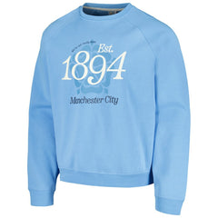 Manchester City Foundation Oversized Raglan Pullover Sweatshirt Discount - Sky Blue 