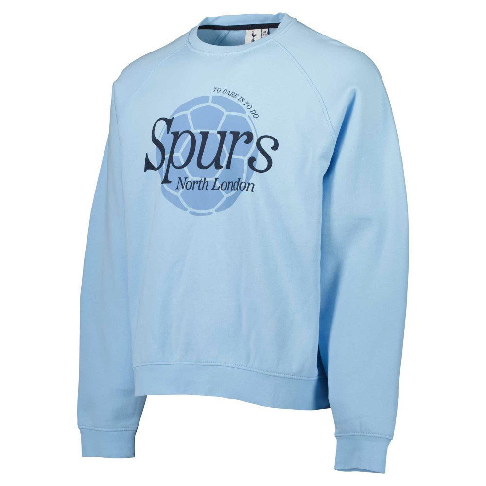 Tottenham Hotspur Foundation Oversized Raglan Pullover Sweatshirt Sale - Light Blue 