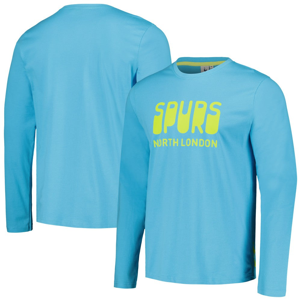 Tottenham Hotspur Heavy Long Sleeve T-Shirt Sale - Aqua 