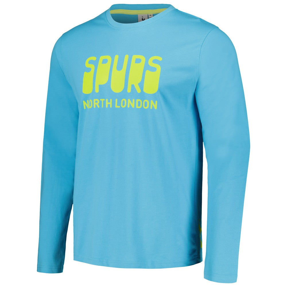 Tottenham Hotspur Heavy Long Sleeve T-Shirt Sale - Aqua 