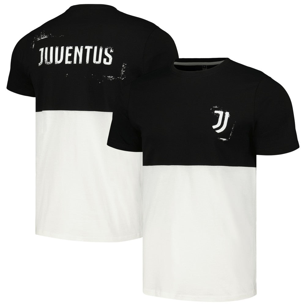 Juventus Block West T-Shirt Discount - Black/White 
