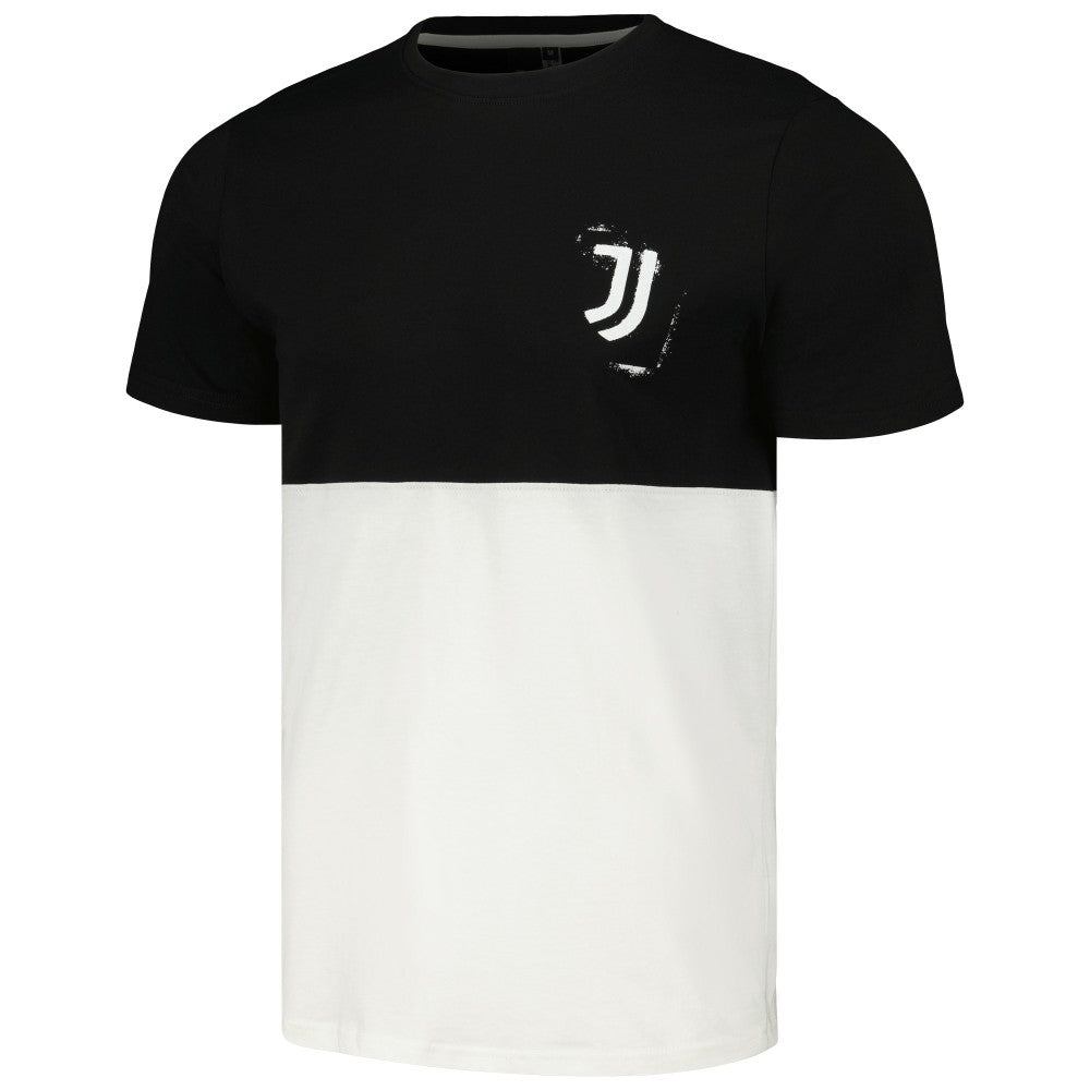 Juventus Block West T-Shirt Discount - Black/White 