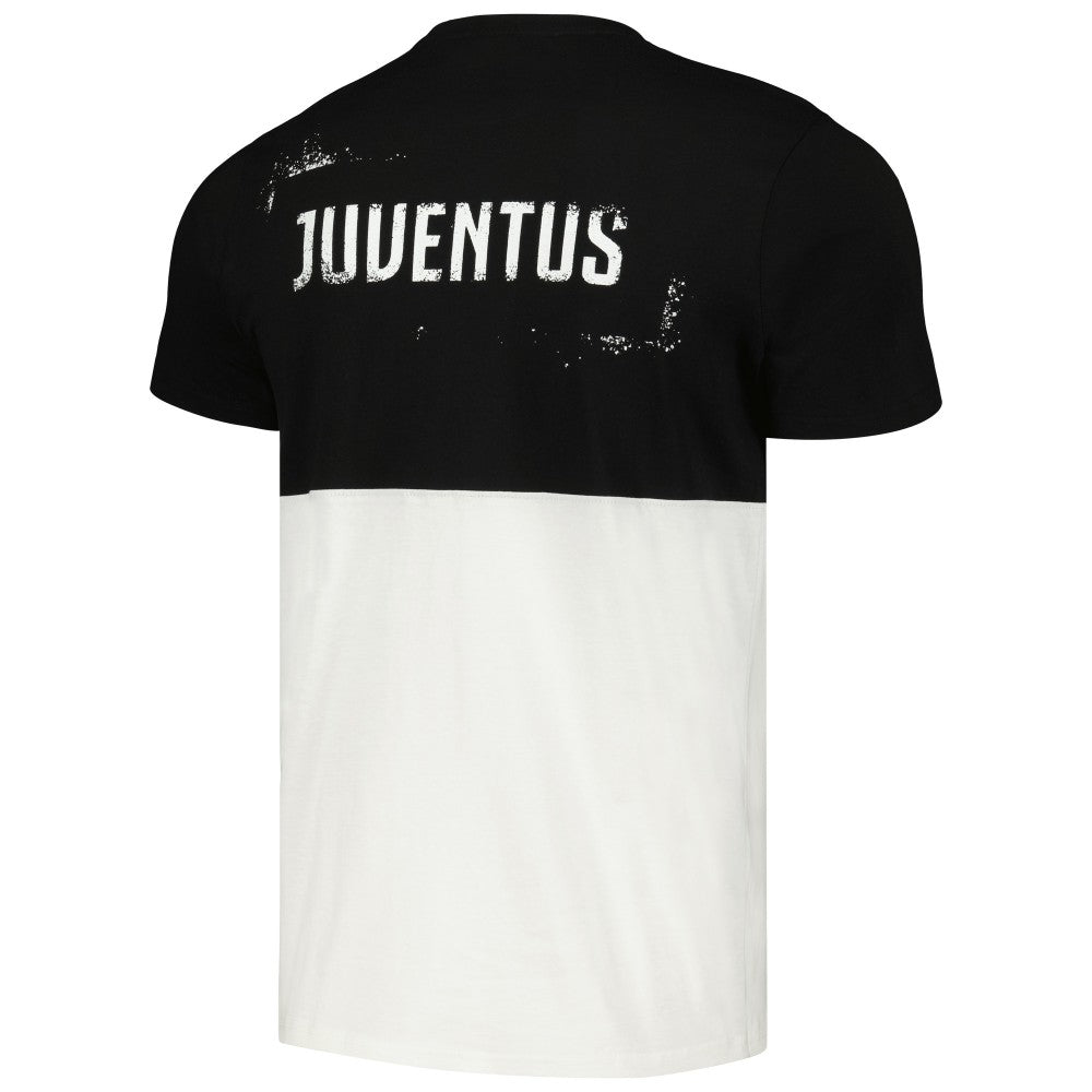 Juventus Block West T-Shirt Discount - Black/White 