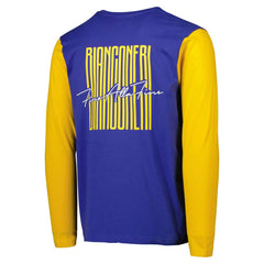 Juventus Blocked Long Sleeve T-Shirt Discount - Blue/Yellow 