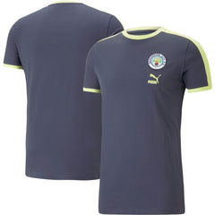 Manchester City ftblHeritage T-Shirt Discount - Navy 