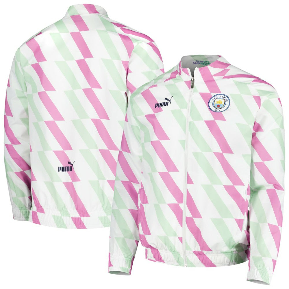 Manchester City 2022/23 Pre-Match Full-Zip Jacket Discount - White 