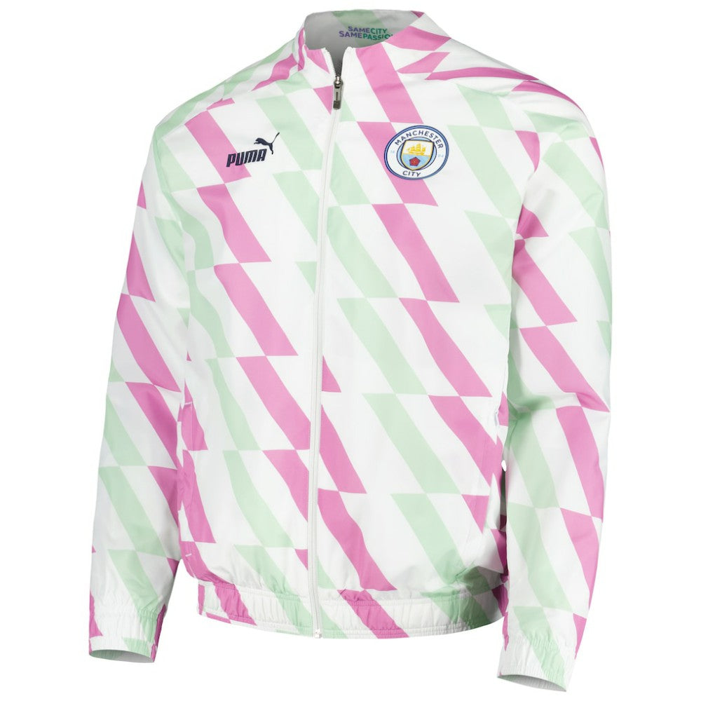Manchester City 2022/23 Pre-Match Full-Zip Jacket Discount - White 