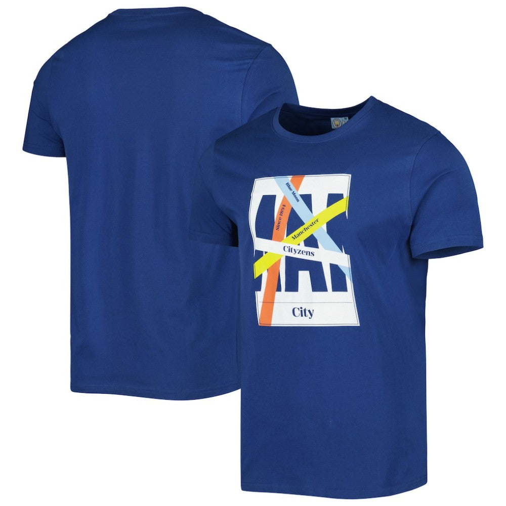 Manchester City Art T-Shirt Discount - Blue 