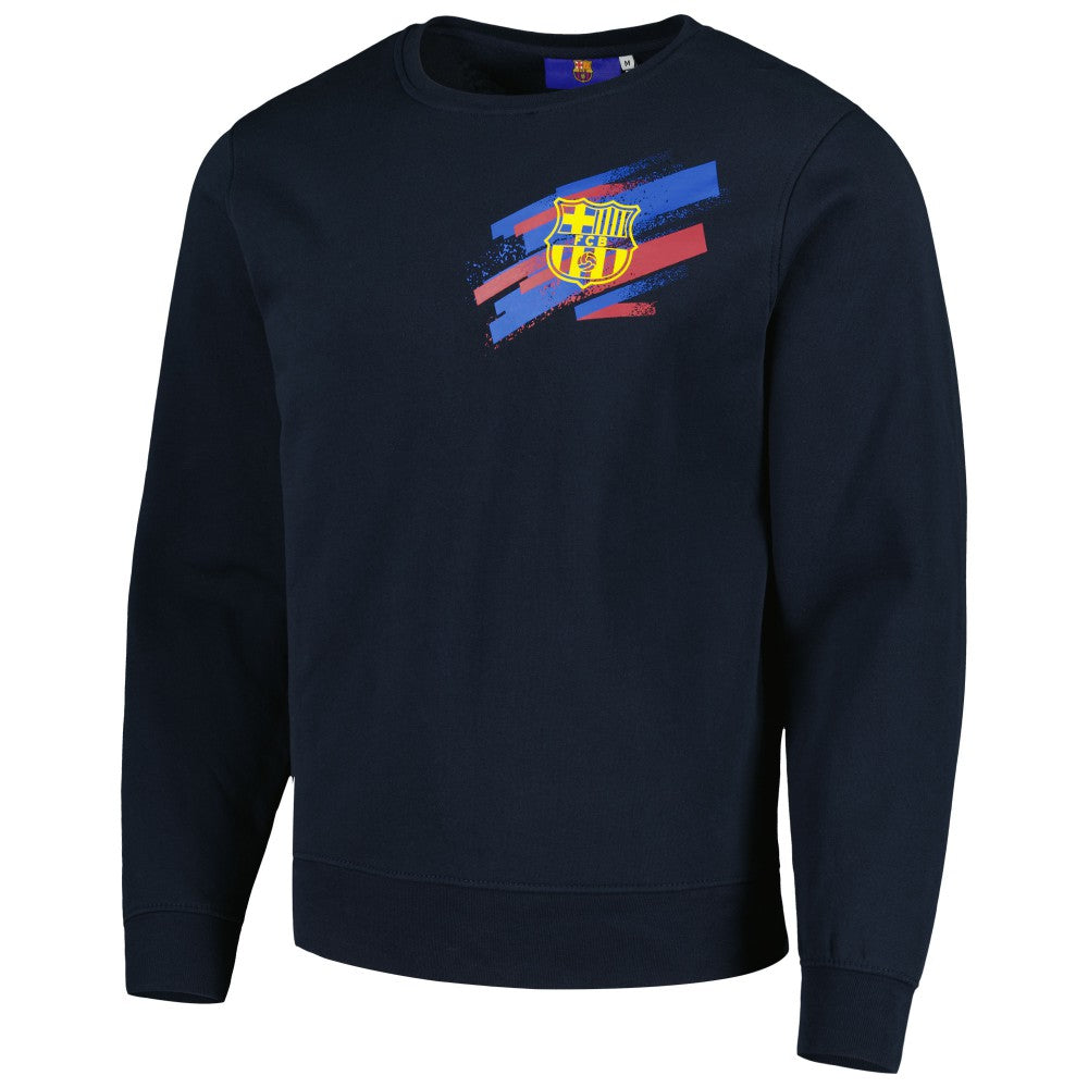 Barcelona Vintage Pullover Sweatshirt on sale - Navy 