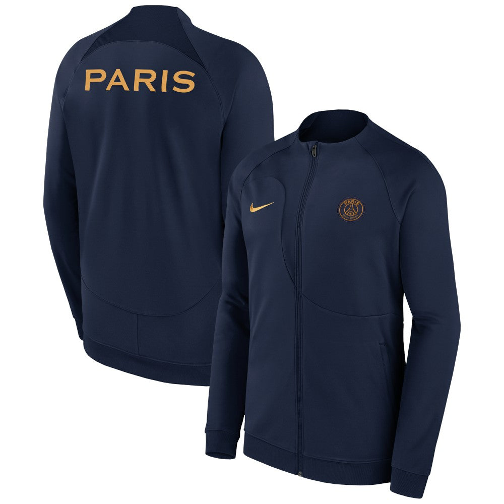 Paris Saint-Germain 2023 Academy Pro Anthem Full-Zip Jacket on sale - Navy 