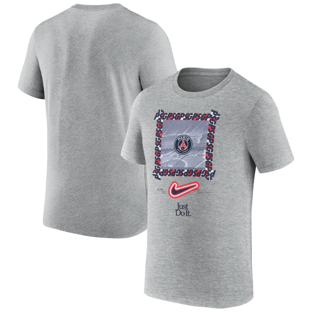 Paris Saint-Germain DNA T-Shirt on sale - Heather Gray 