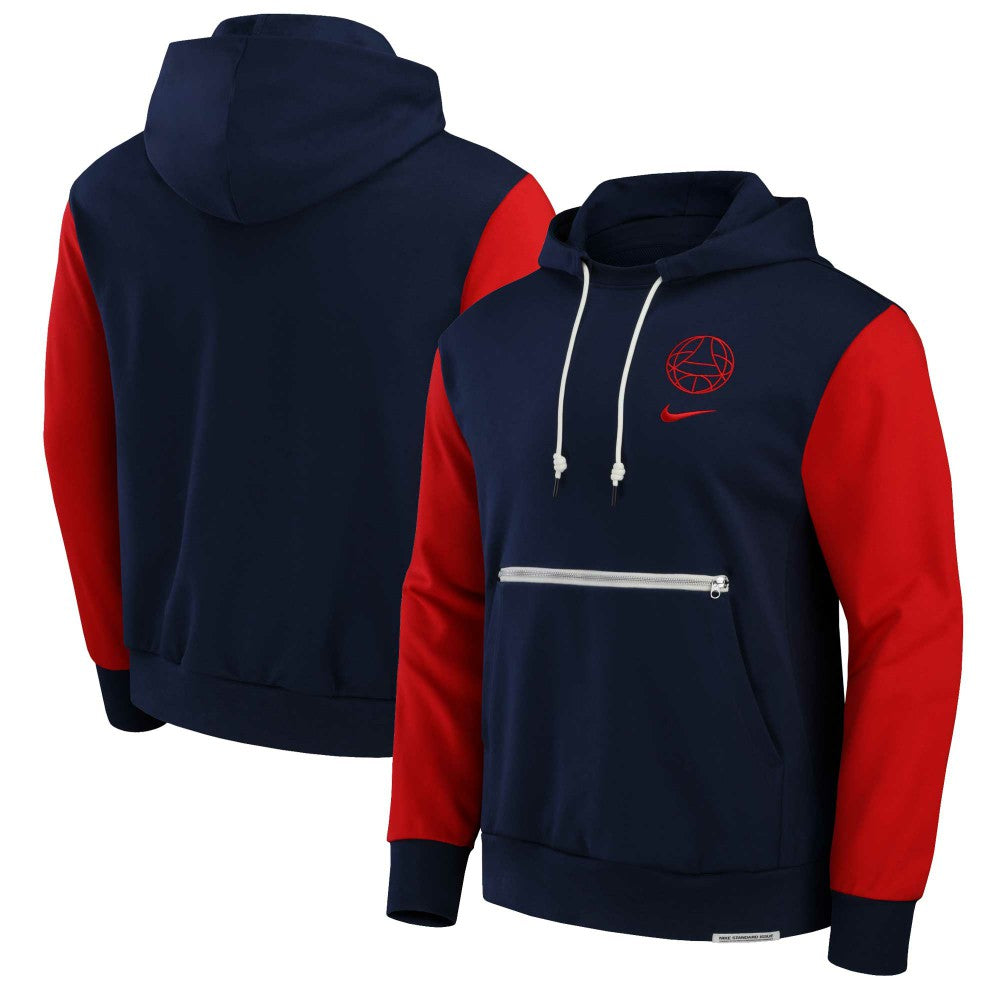 Paris Saint-Germain Standard Issue Pullover Hoodie on sale - Navy 