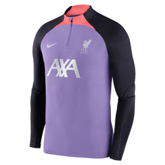 Liverpool Strike Drill 2023/24 Performance Quarter-Zip Long Sleeve Top Discount - Purple 